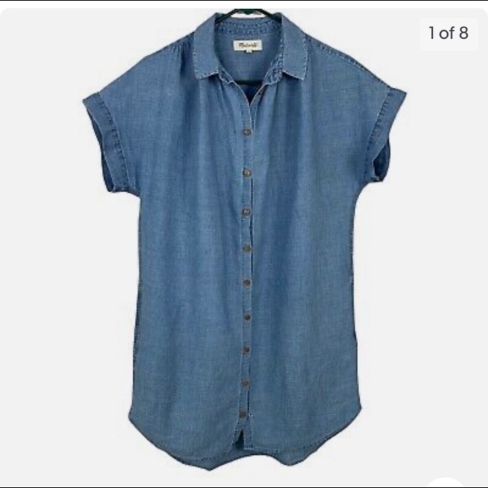 Madewell easy denim dress size Medium